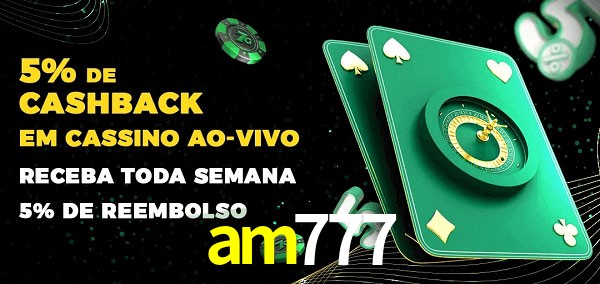 Promoções do cassino ao Vivo am777